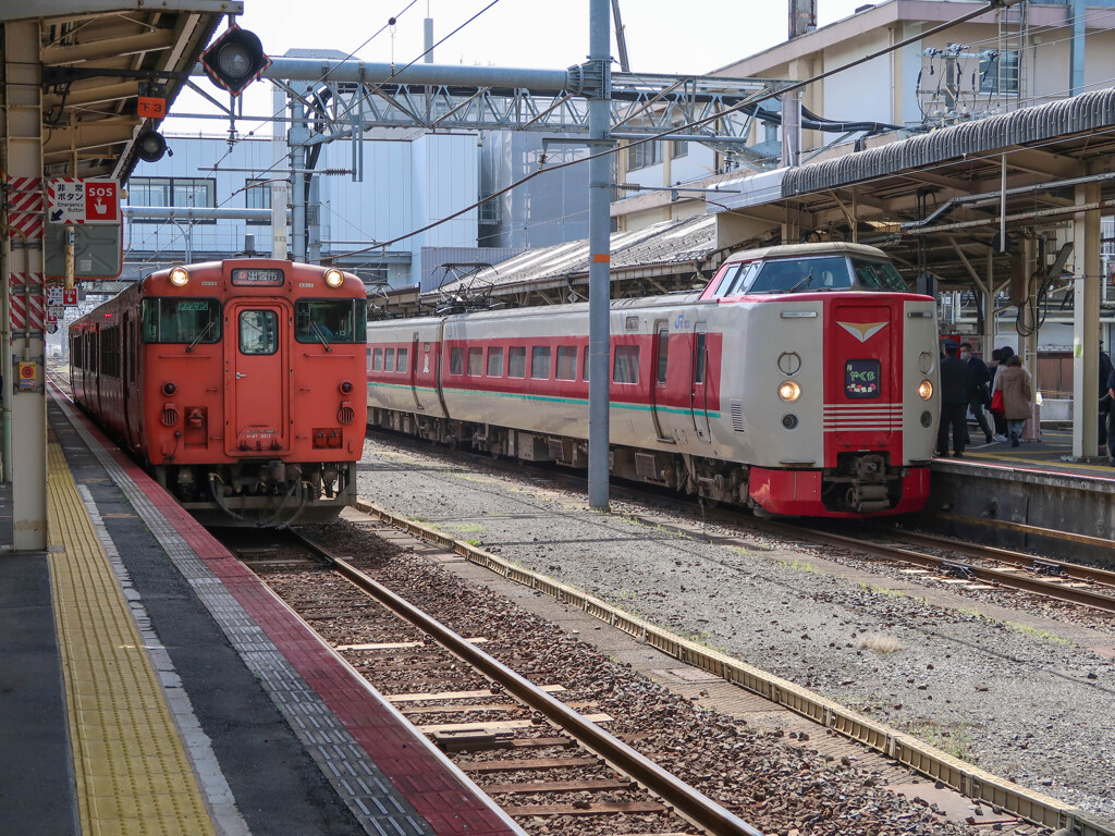 山陰線と伯備線