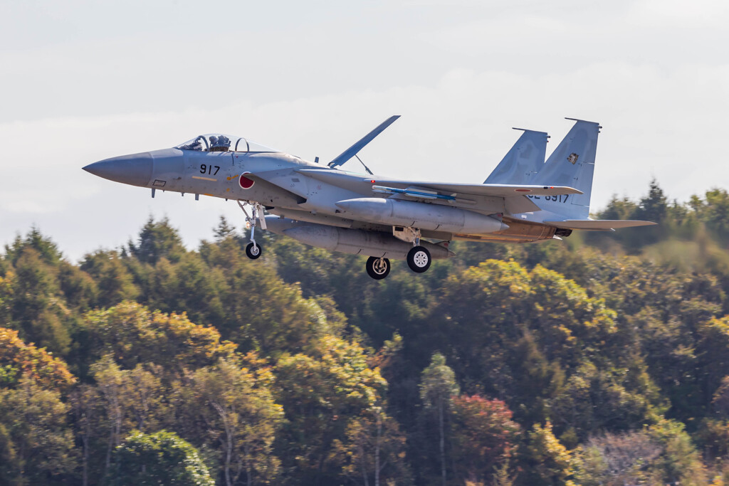 千歳基地　F15　Landing