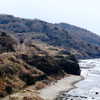 田儀の海岸線とトンネル