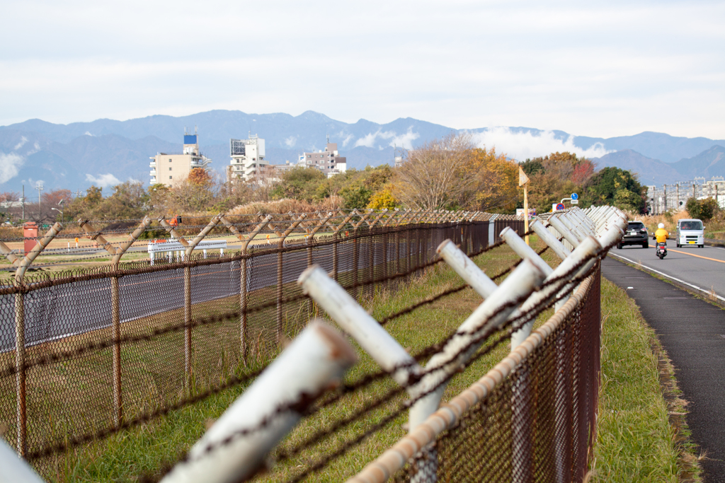 厚木基地の北端