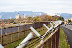 厚木基地の北端