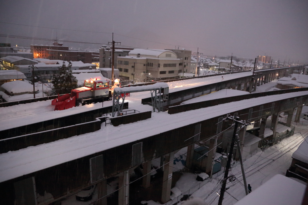 山陰の除雪風景