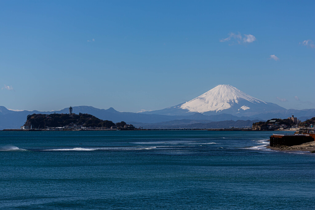 富士山　江の島