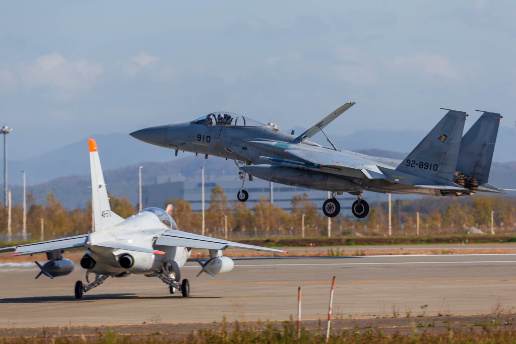 千歳基地　F15　Landing