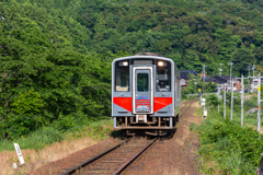 山陰線の鉄道風景