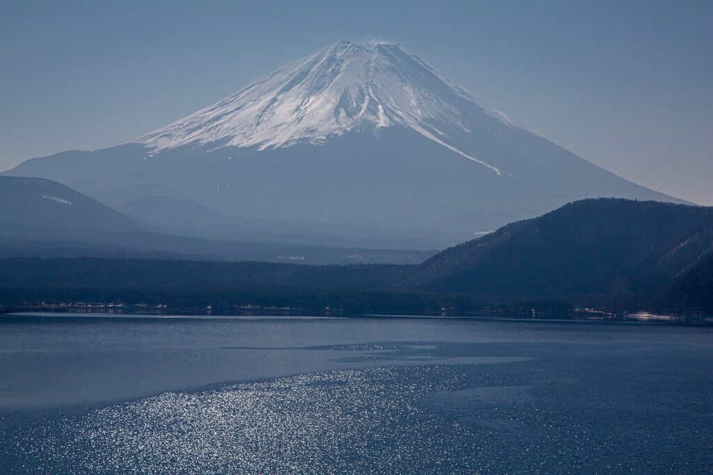 本栖湖　お札のようなカスレ