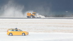 除雪中