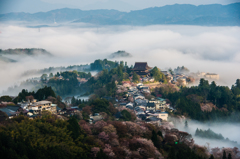 吉野山から金峯山寺