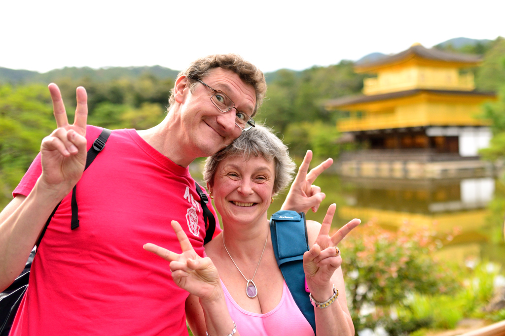 金閣寺に負けない素敵な笑顔