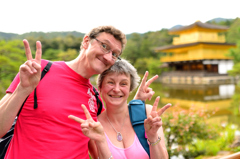 金閣寺に負けない素敵な笑顔