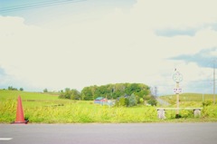 Bus stop of the country