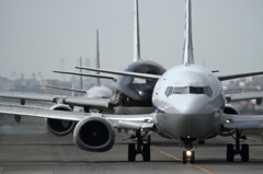 空の入り口～渋滞中