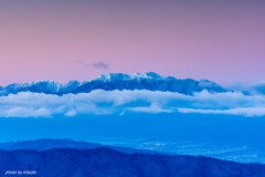 霧ケ峰高原朝景【中央アルプス】