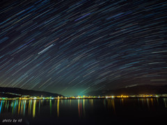 星降る諏訪湖