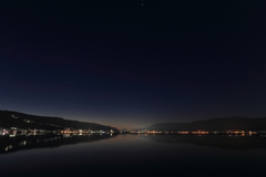 諏訪湖の夜景