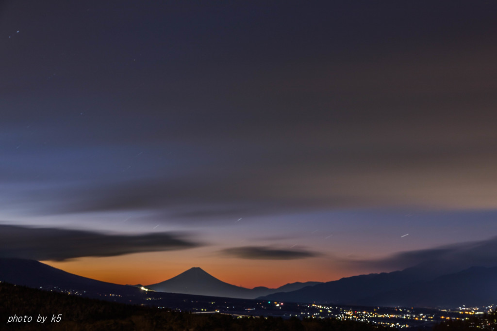 霧ヶ峰から望む富士