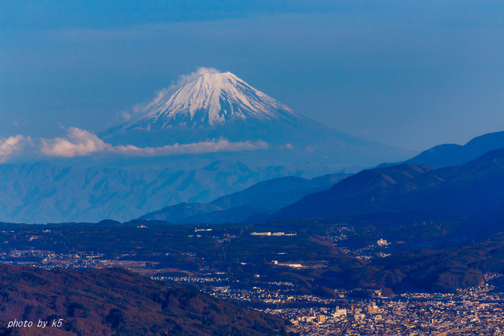 雨上がりの富士山