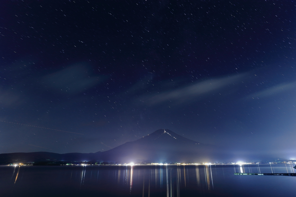 真夜中の富士