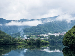 漂う霧の朝