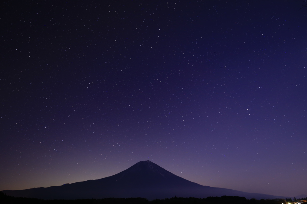 星と富士