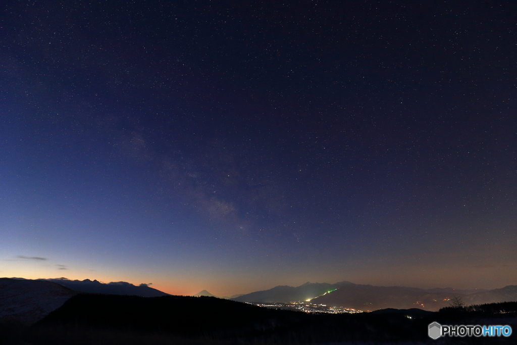 霧ケ峰夜明け