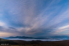 霧ヶ峰の夜明け～南アルプス