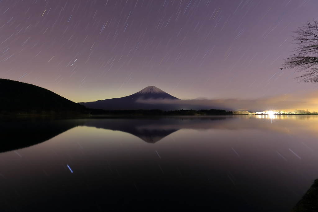 夜中の田貫湖