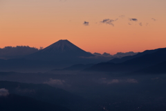 高ボッチ高原view2016.12.11－朝の染まり