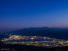 諏訪湖夜景