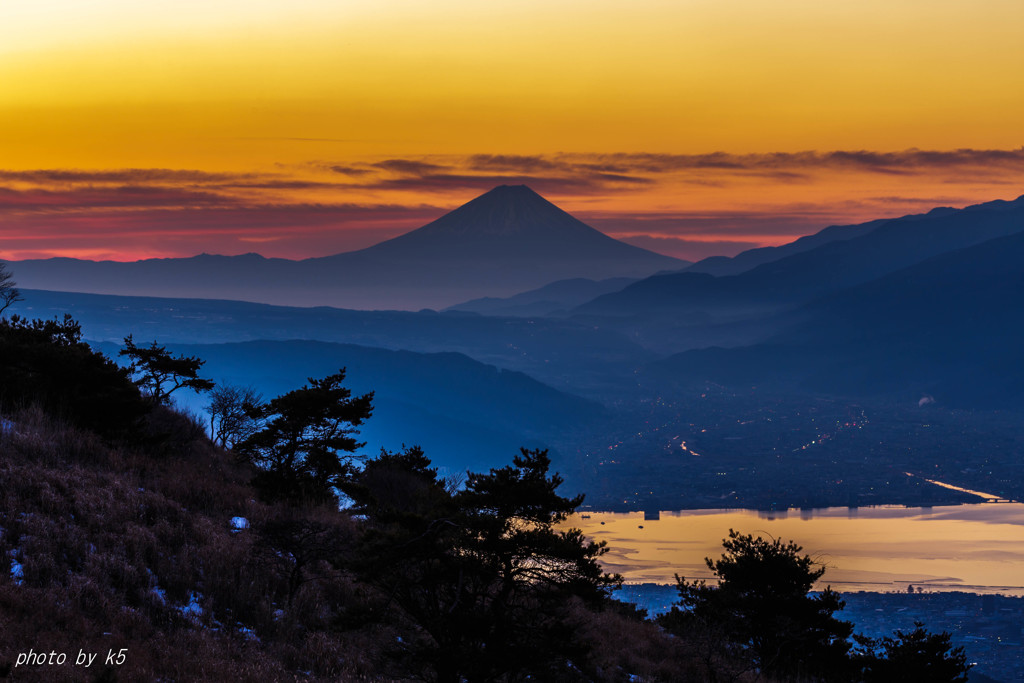 高ボッチview2017.12.23 朝焼け