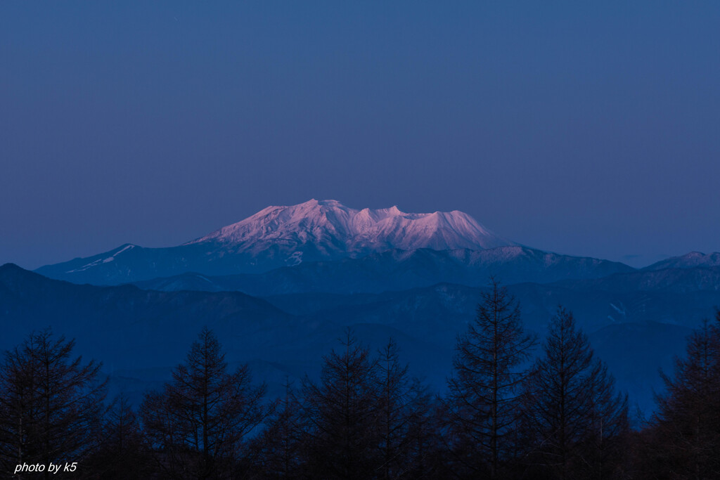 霧ケ峰から望む御嶽山