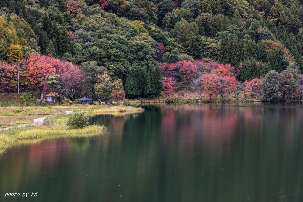 中綱湖の紅葉2