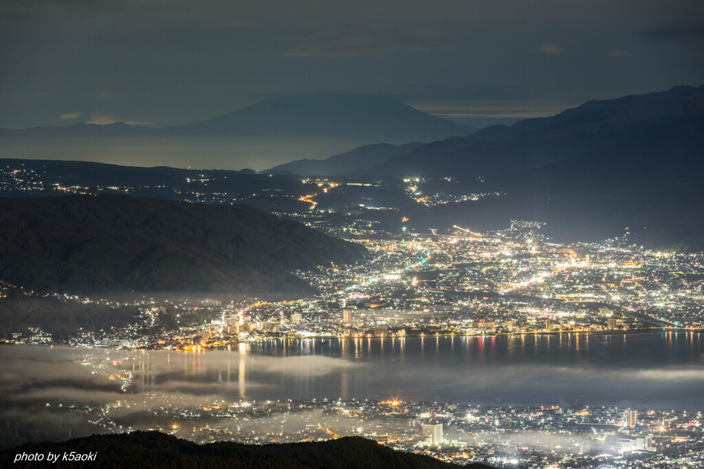 高ボッチview2025.11.05　街灯り