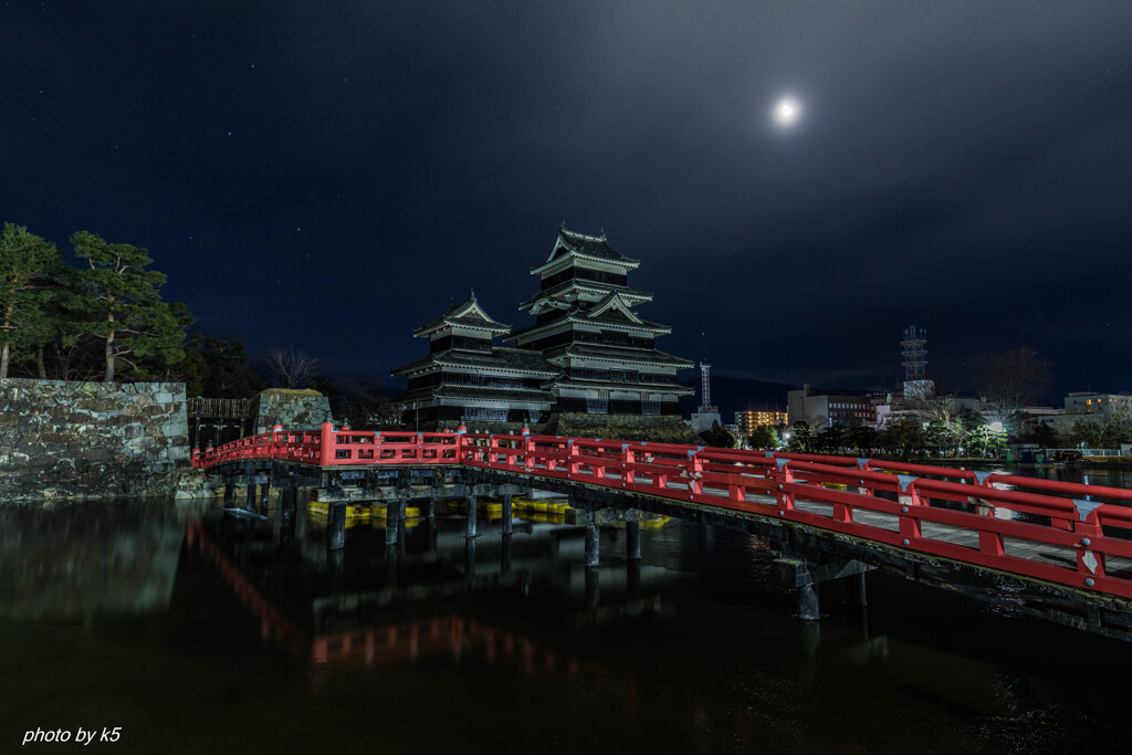 松本城と埋橋