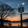 諏訪湖の朝