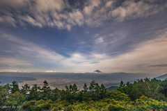 甘利山から望む富士山