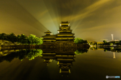 松本城の後光