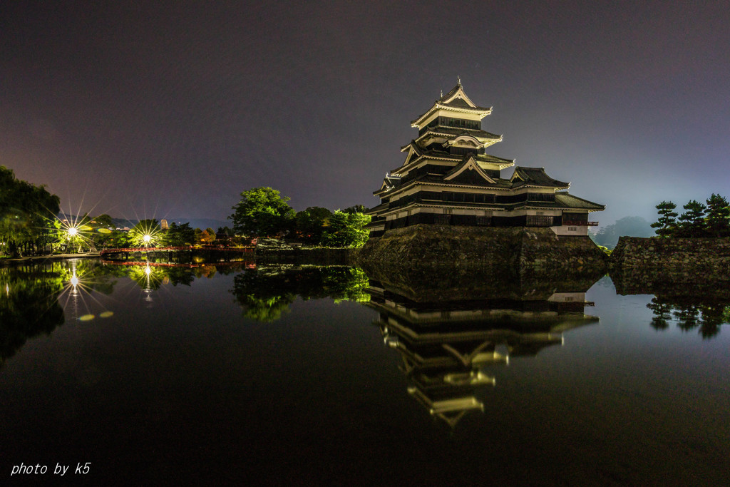 夜の国宝松本城