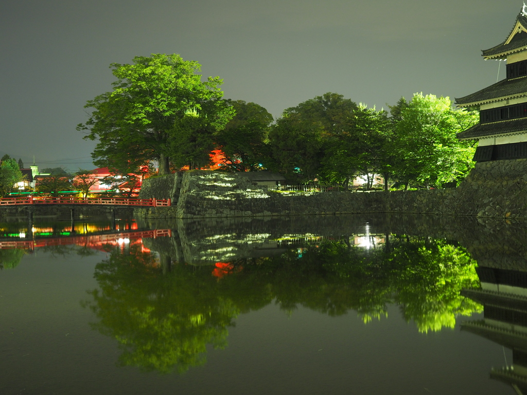 松本城夜景3