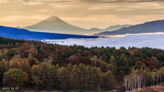 富士山と紅葉