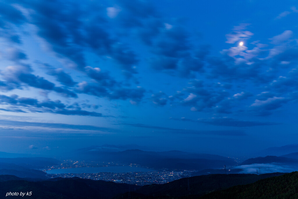 高ボッチview2021.05.30　月夜の高原