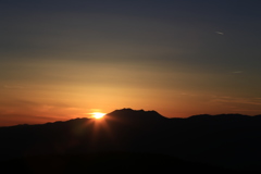 高ボッチ高原view2016.12.25-御嶽山の日の入り