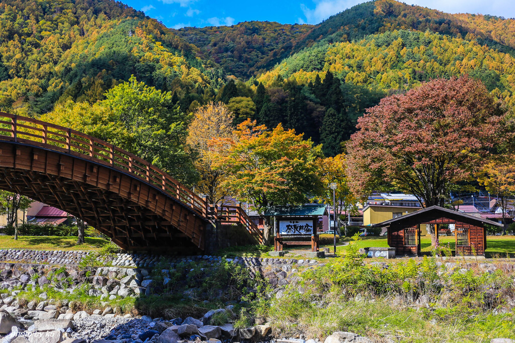 秋の奈良井宿