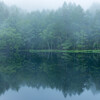 霧の御射鹿池