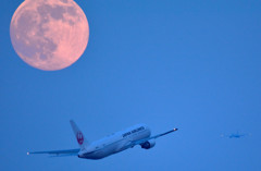 Moon under pass