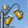 ビールジョッキな街路灯