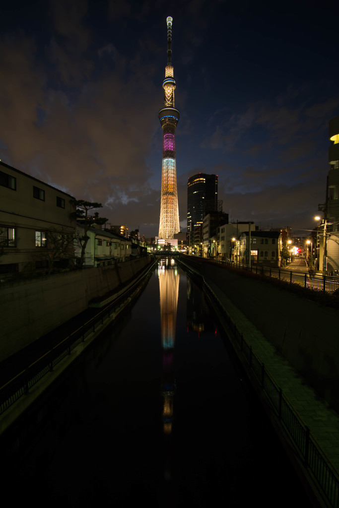 逆さスカイツリー