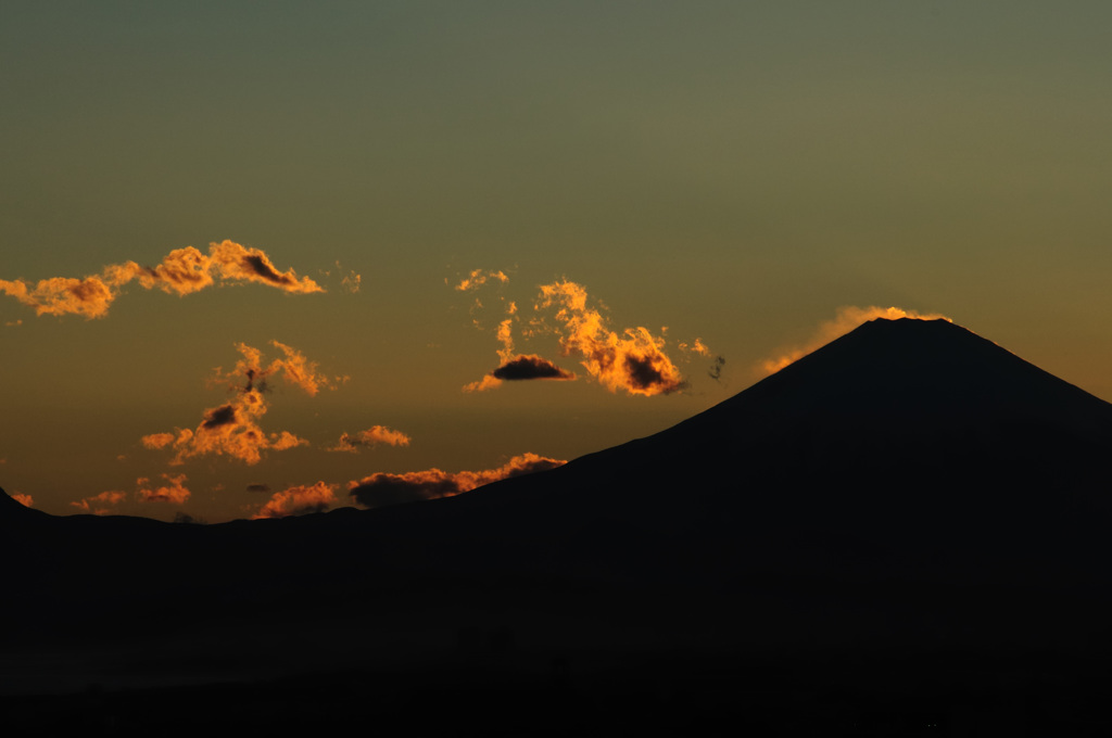 富士　夕景