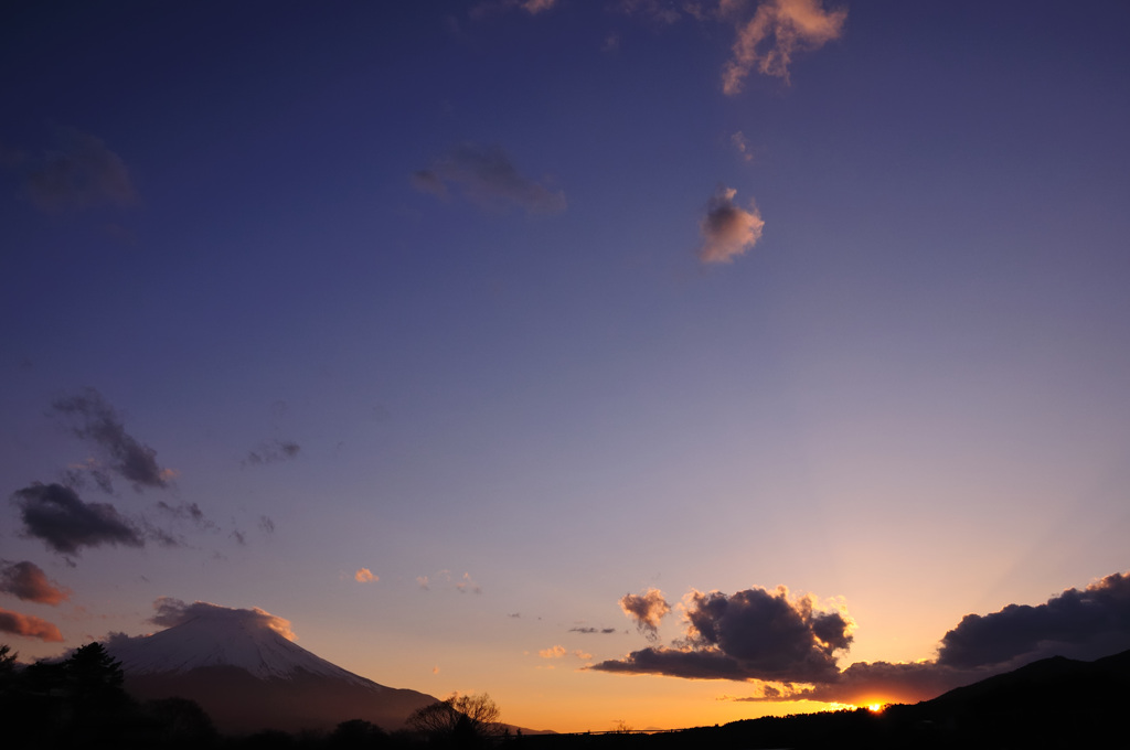 富士　夕景
