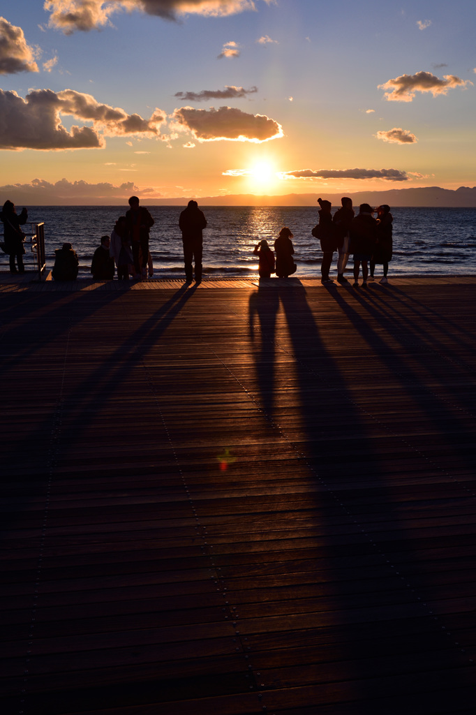 湘南夕景　the boad walk